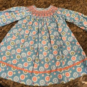 Beautiful Hand Smocked Play dress Size 2T